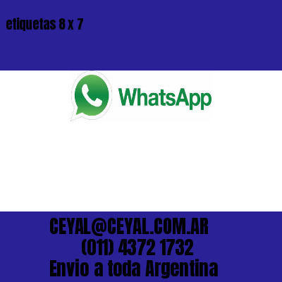 etiquetas 8 x 7