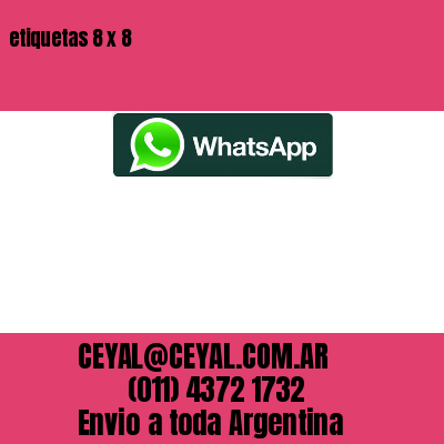 etiquetas 8 x 8