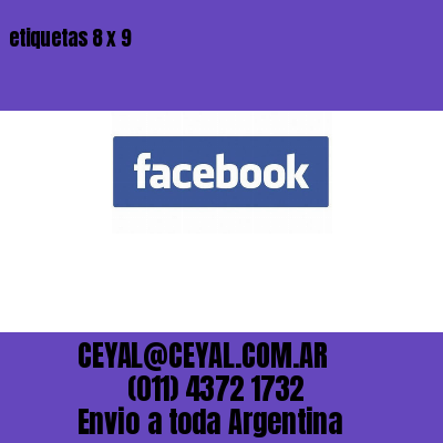 etiquetas 8 x 9