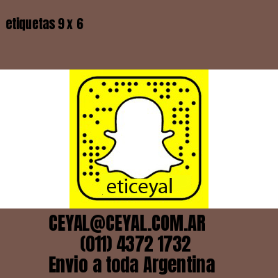 etiquetas 9 x 6
