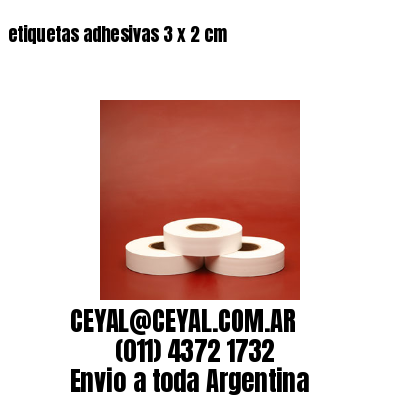 etiquetas adhesivas 3 x 2 cm