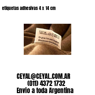 etiquetas adhesivas 4 x 14 cm