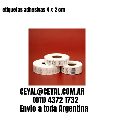 etiquetas adhesivas 4 x 2 cm