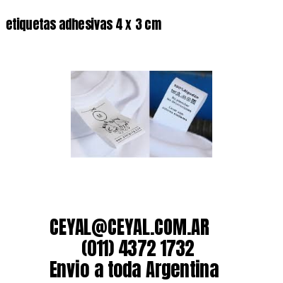 etiquetas adhesivas 4 x 3 cm