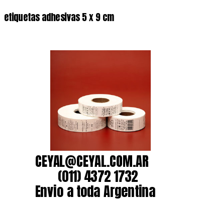 etiquetas adhesivas 5 x 9 cm