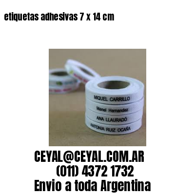 etiquetas adhesivas 7 x 14 cm