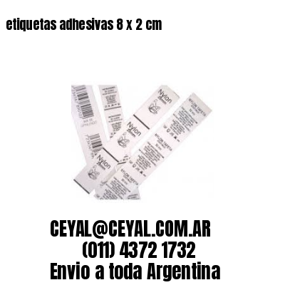etiquetas adhesivas 8 x 2 cm