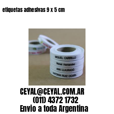 etiquetas adhesivas 9 x 5 cm