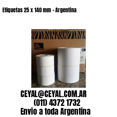 Etiquetas 25 x 140 mm – Argentina