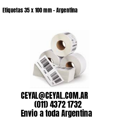 Etiquetas 35 x 100 mm – Argentina