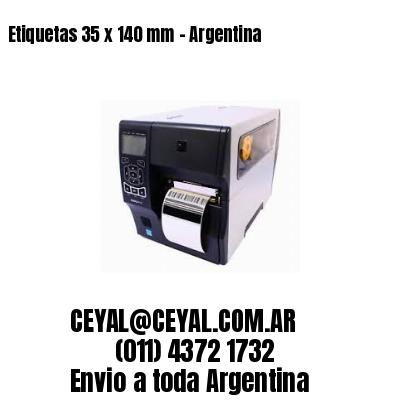 Etiquetas 35 x 140 mm – Argentina