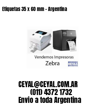 Etiquetas 35 x 60 mm – Argentina