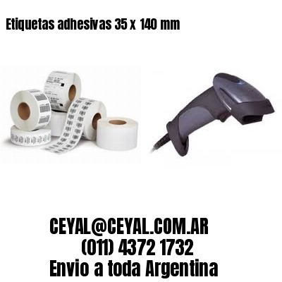 Etiquetas adhesivas 35 x 140 mm