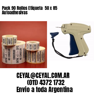 Pack 90 Rollos Etiqueta  50 x 85 Autoadhesivas