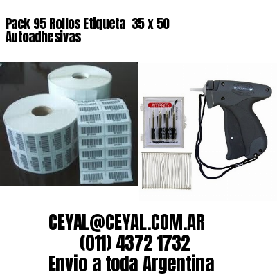 Pack 95 Rollos Etiqueta  35 x 50 Autoadhesivas
