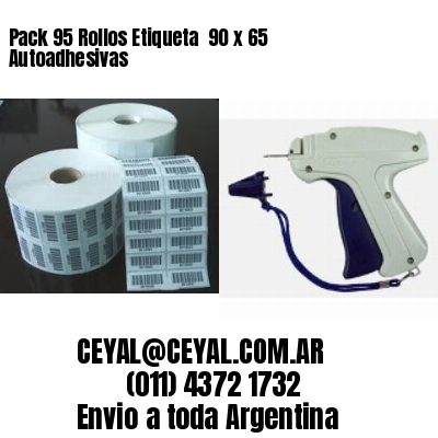 Pack 95 Rollos Etiqueta  90 x 65 Autoadhesivas