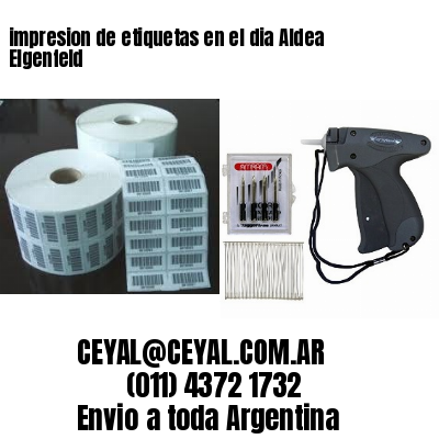 impresion de etiquetas en el dia Aldea Elgenfeld