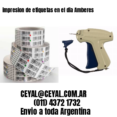 impresion de etiquetas en el dia Amberes