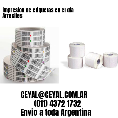 impresion de etiquetas en el dia Arrecifes