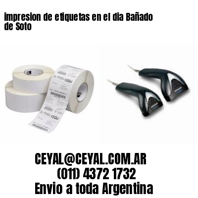impresion de etiquetas en el dia Bañado de Soto