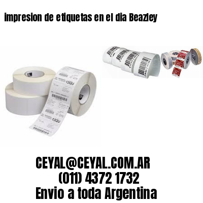 impresion de etiquetas en el dia Beazley