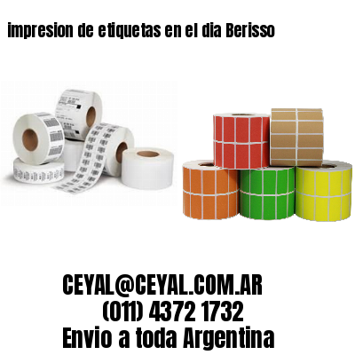 impresion de etiquetas en el dia Berisso