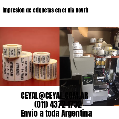 impresion de etiquetas en el dia Bovril