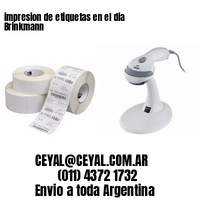 impresion de etiquetas en el dia Brinkmann