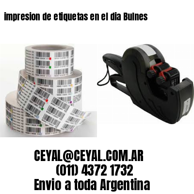 impresion de etiquetas en el dia Bulnes