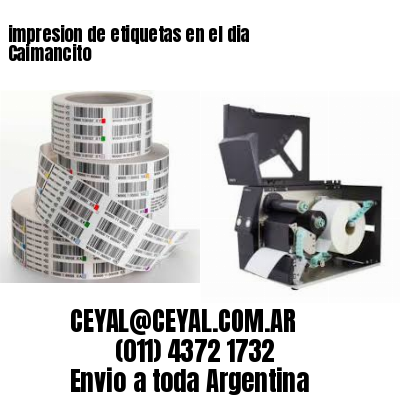 impresion de etiquetas en el dia Caimancito
