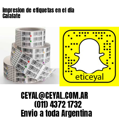 impresion de etiquetas en el dia Calafate