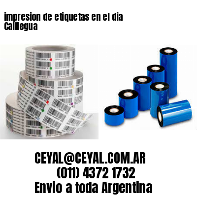 impresion de etiquetas en el dia Calilegua