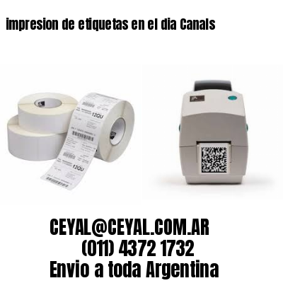 impresion de etiquetas en el dia Canals