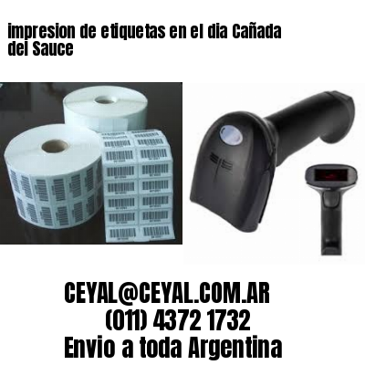 impresion de etiquetas en el dia Cañada del Sauce