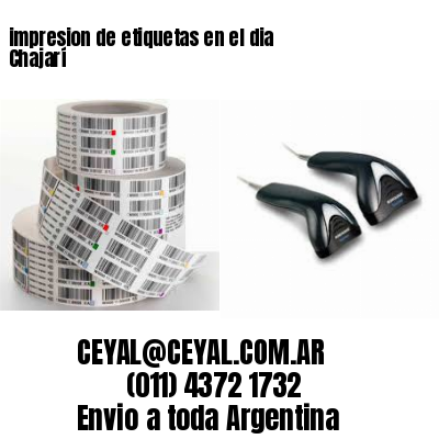 impresion de etiquetas en el dia Chajarí