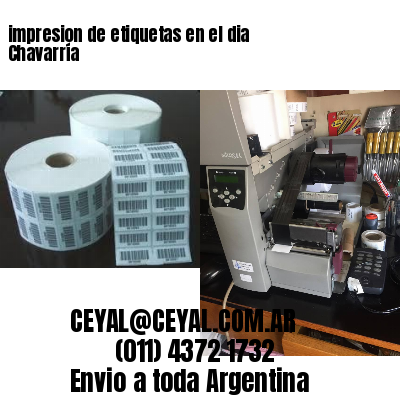 impresion de etiquetas en el dia Chavarría