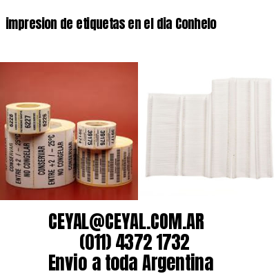 impresion de etiquetas en el dia Conhelo