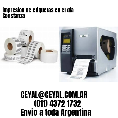 impresion de etiquetas en el dia Constanza