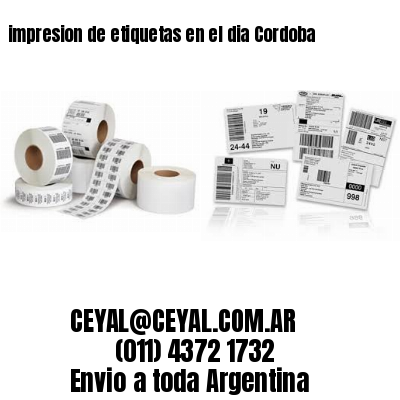 impresion de etiquetas en el dia Cordoba