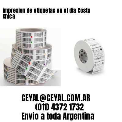 impresion de etiquetas en el dia Costa Chica