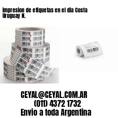 impresion de etiquetas en el dia Costa Uruguay N.