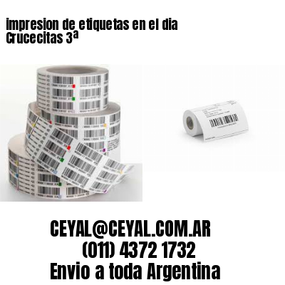 impresion de etiquetas en el dia Crucecitas 3ª