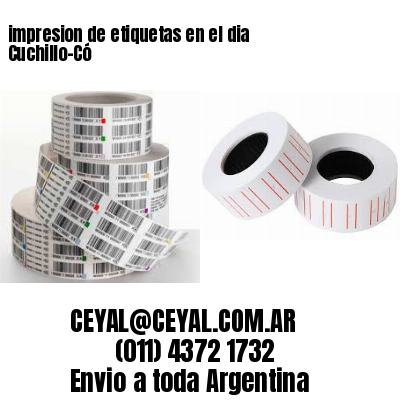 impresion de etiquetas en el dia Cuchillo-Có