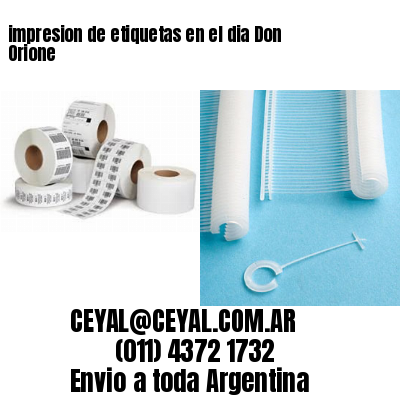 impresion de etiquetas en el dia Don Orione