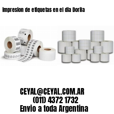 impresion de etiquetas en el dia Dorila