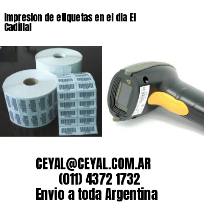 impresion de etiquetas en el dia El Cadillal