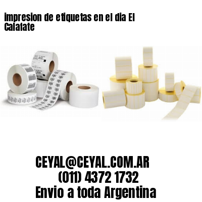 impresion de etiquetas en el dia El Calafate