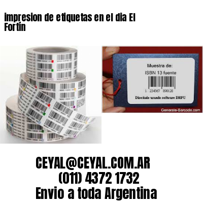 impresion de etiquetas en el dia El Fortín