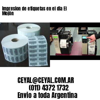 impresion de etiquetas en el dia El Mojón