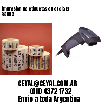 impresion de etiquetas en el dia El Sauce